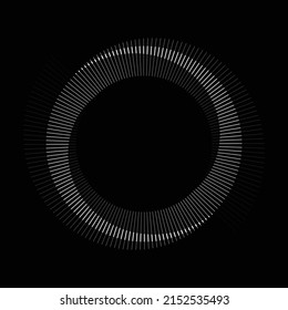 Spiral with gray lines different colors as dynamic abstract vector background or logo or icon. Yin and Yang symbol.