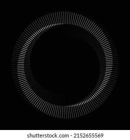 Spiral with gray lines different colors as dynamic abstract vector background or logo or icon. Yin and Yang symbol.