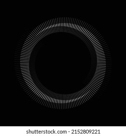 Spiral with gray lines different colors as dynamic abstract vector background or logo or icon. Yin and Yang symbol.