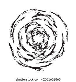 A spiral grunge vector art