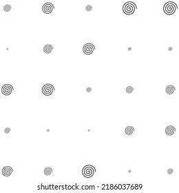 Spiral halftone random pattern background. Vector illustration.