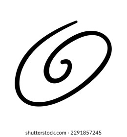 Spiral. Hand drawn vector illustration