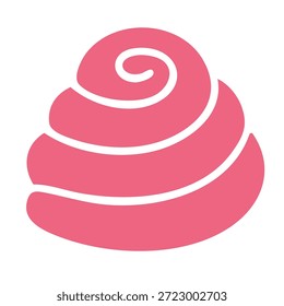 Símbolo de forma de coração espiral representando doce amor e doce de casamento romântico