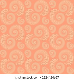 Spiral Hypnotic Vector Sea Shell Marine Illustration Nahtlose Muster, Meer, Muschel, Sterne, Marmor, Vertikal und Horizontal Muster, geeignet für den Druck auf der Oberfläche für Modeboute 