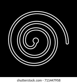 Spiral icon .