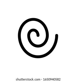 spiral icon black vector sign eps 10
