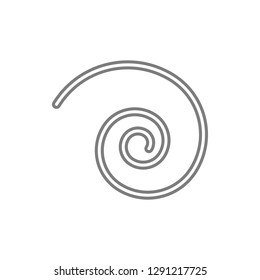 spiral icon. Element of cyber security for mobile concept and web apps icon. Thin line icon for website design and development, app development