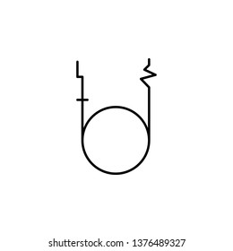 spiral icon. Element of plumbering icon. Thin line icon for website design and development, app development. Premium icon
