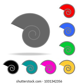 spiral icon. Elements in multi colored icons for mobile concept and web apps. Icons for website design and development, app development on white background