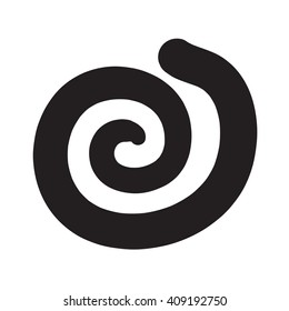 Spiral icon, exclamation icon vector illustration