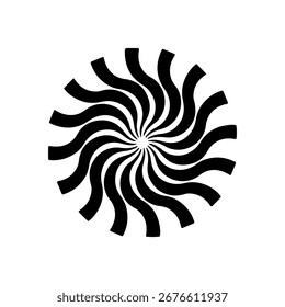 Spiral icon flat vector design.