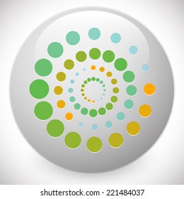 Spiral icon - harmony, cycle, spirituality