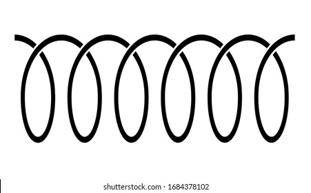 Icono de espiral sobre fondo blanco