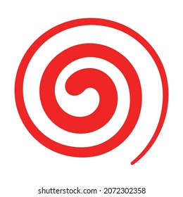 spiral icon on white background