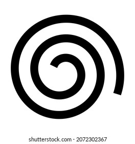 icono de espiral sobre fondo blanco