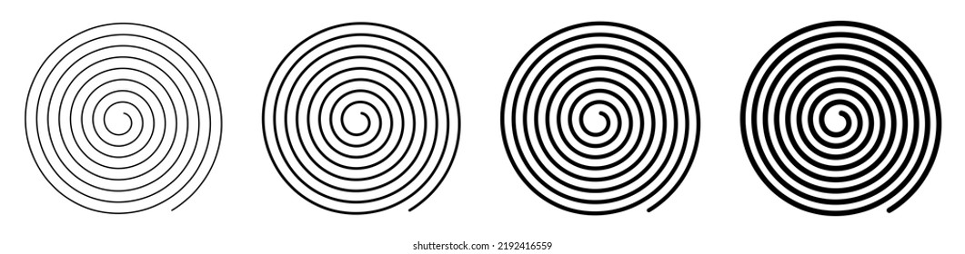 icono de espiral sobre fondo blanco