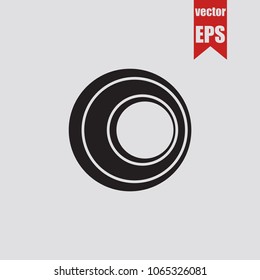Spiral icon in trendy isolated on grey background.Vector illustration.