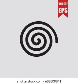 Spiral icon in trendy isolated on grey background.Vector illustration.