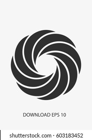 Spiral icon, Vector