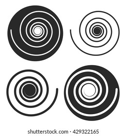 Spiral icon. Vector illustration