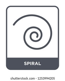 spiral icon vector on white background, spiral trendy filled icons from Geometric figure collection, spiral simple element illustration