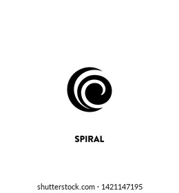 spiral icon vector. spiral sign on white background. spiral icon for web and app