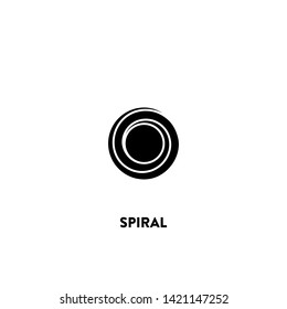 spiral icon vector. spiral sign on white background. spiral icon for web and app