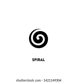 vector de icono de espiral. signo de espiral sobre fondo blanco. icono de espiral para web y aplicación