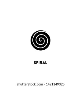 spiral icon vector. spiral sign on white background. spiral icon for web and app