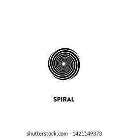 spiral icon vector. spiral sign on white background. spiral icon for web and app