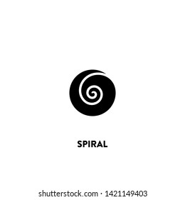 spiral icon vector. spiral sign on white background. spiral icon for web and app