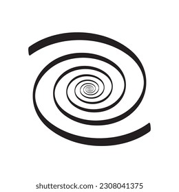 spiral icon vector template illustration logo design