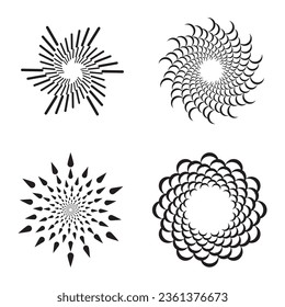 diseño del logotipo de la ilustración de la plantilla de vectores de icono espiral