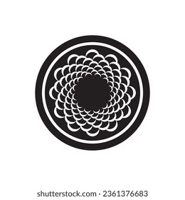 diseño del logotipo de la ilustración de la plantilla de vectores de icono espiral