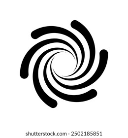 Spiral icon vector. Volute illustration sign. Hypnotic Spiral symbol or logo.