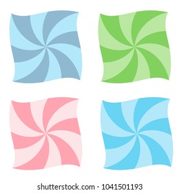 Spiral icons. Vector illustration.
