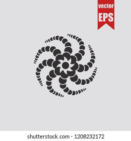Spiral icon.Vector illustration.