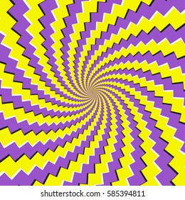 Spiral illusory motion pattern - vector