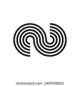 spiral infinity icon vector illustration 