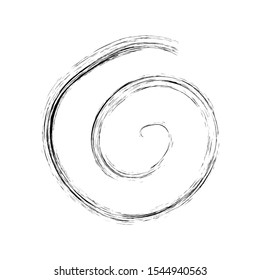 Spiral isolated on white background. Vector illustration.