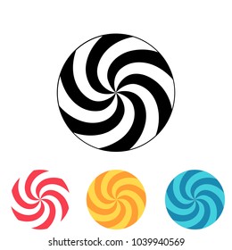 Spiral. Isolated vector illustration.