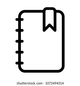 Spiral Journal Bookmarked