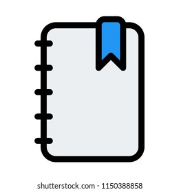 Spiral Journal Bookmarked