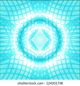 Spiral light and blue