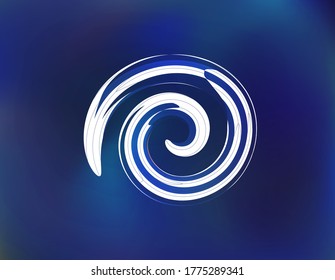elemento de diseño vectorial de material de luz espiral