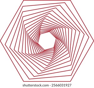 spiral, line drawing, logo design, vector illustration. Circular geometric background