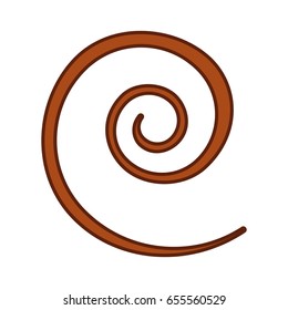 spiral line isolated icon