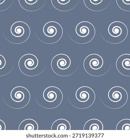 Diseño de patrón sin fisuras de línea espiral. textura monocromática de líneas curvas. fondo minimalista geométrico sin fisuras