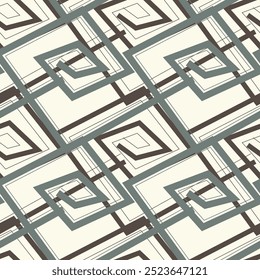 Padrão contínuo de linha espiral, textura de tela de impressão, textura monocromática de linhas curvas, plano de fundo minimalista geométrico sem costura