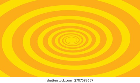 Spiral line yellow halftone pattern abstract vector illustration.